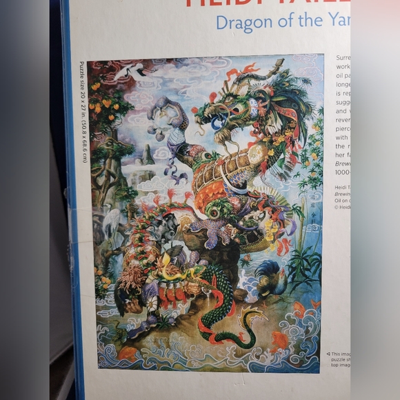 Pomegranate artpiece 1000 pc puzzle Dragon of the Yangtze Heidi Taillefer USED - Picture 5 of 7